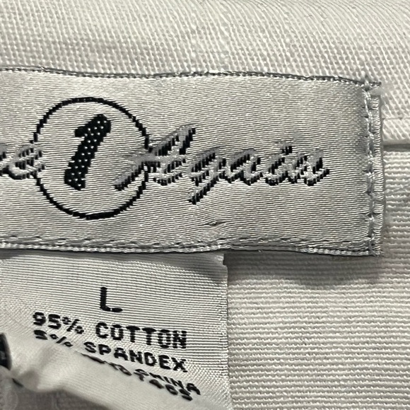 Once Again White 3/4 Sleeve Metal Button Jacket w/metallic Thread Embroidery. L - Picture 5 of 11